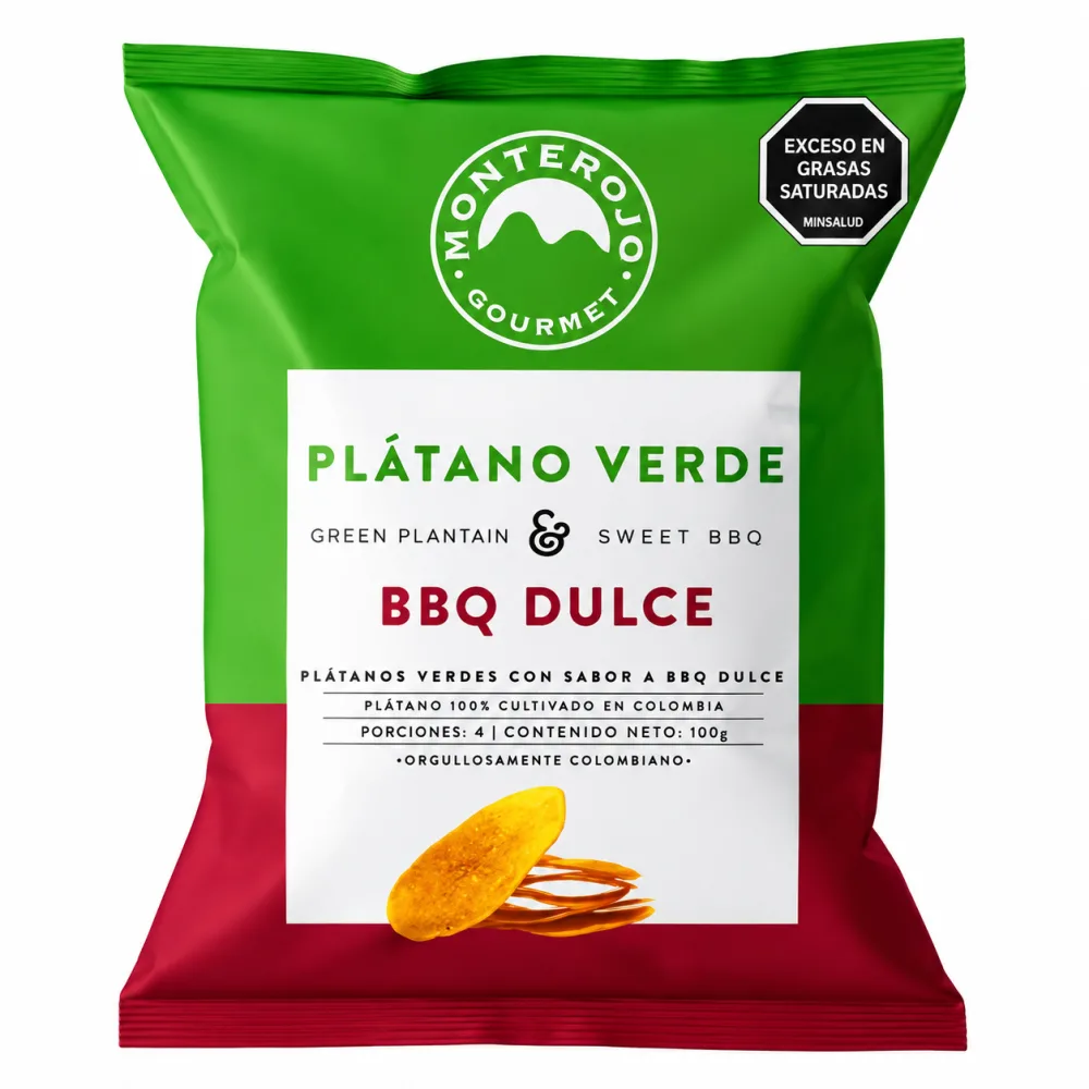 PLATANO VERDE BBQ MONTE ROJ X 100 G