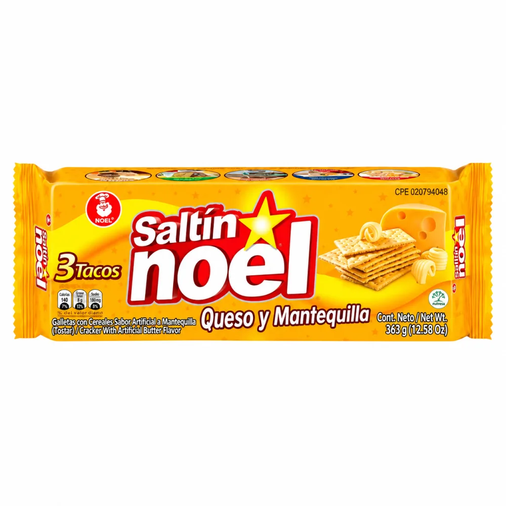 SALTIN NOEL QUESO MANT X 3