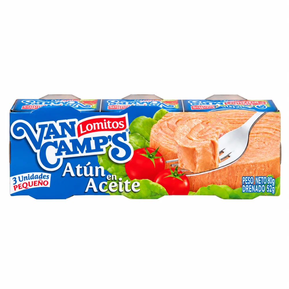 ATUN VAN CAMPS DISPLEY 3 X 80 G