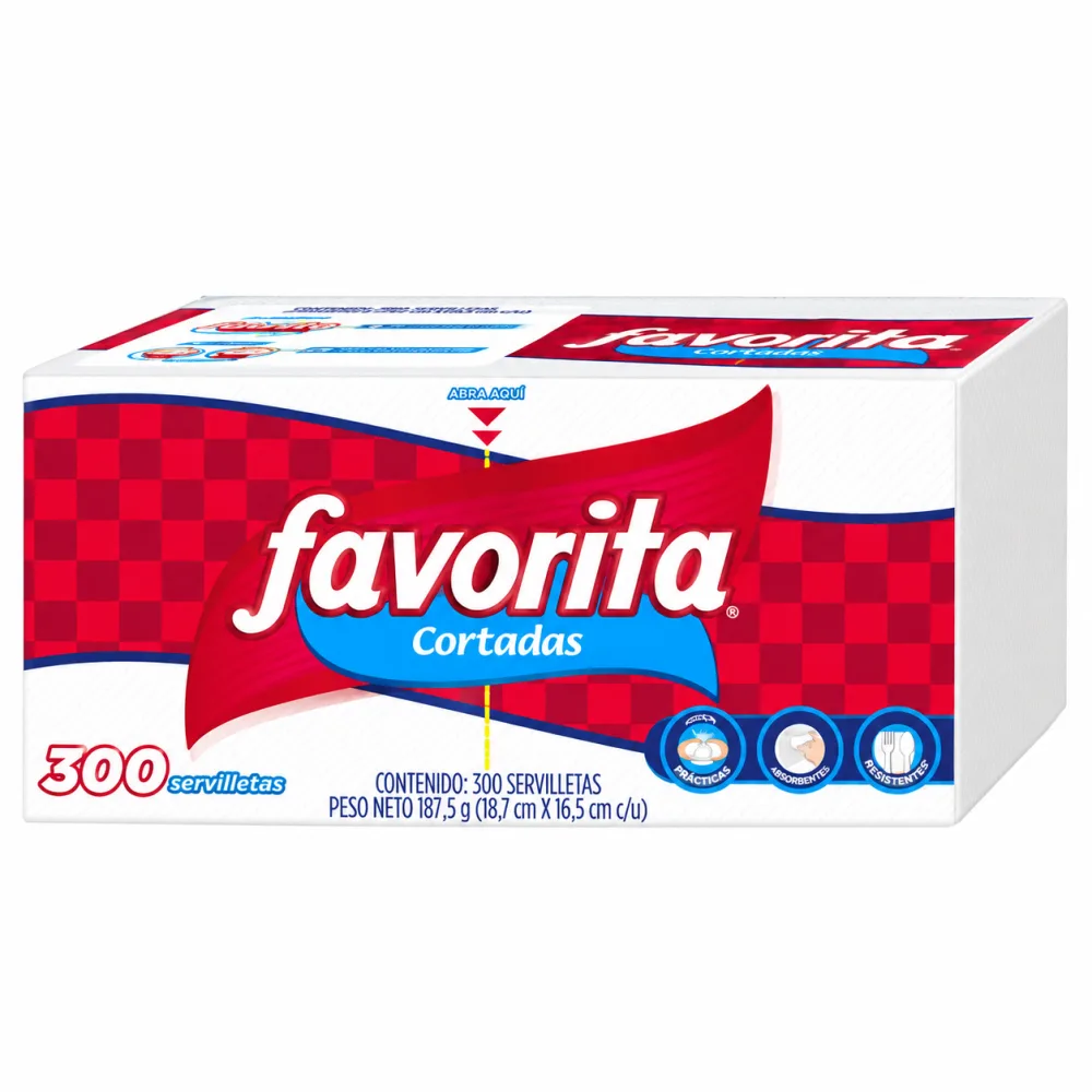 SERVILLETA FAVORITA X 300 UND