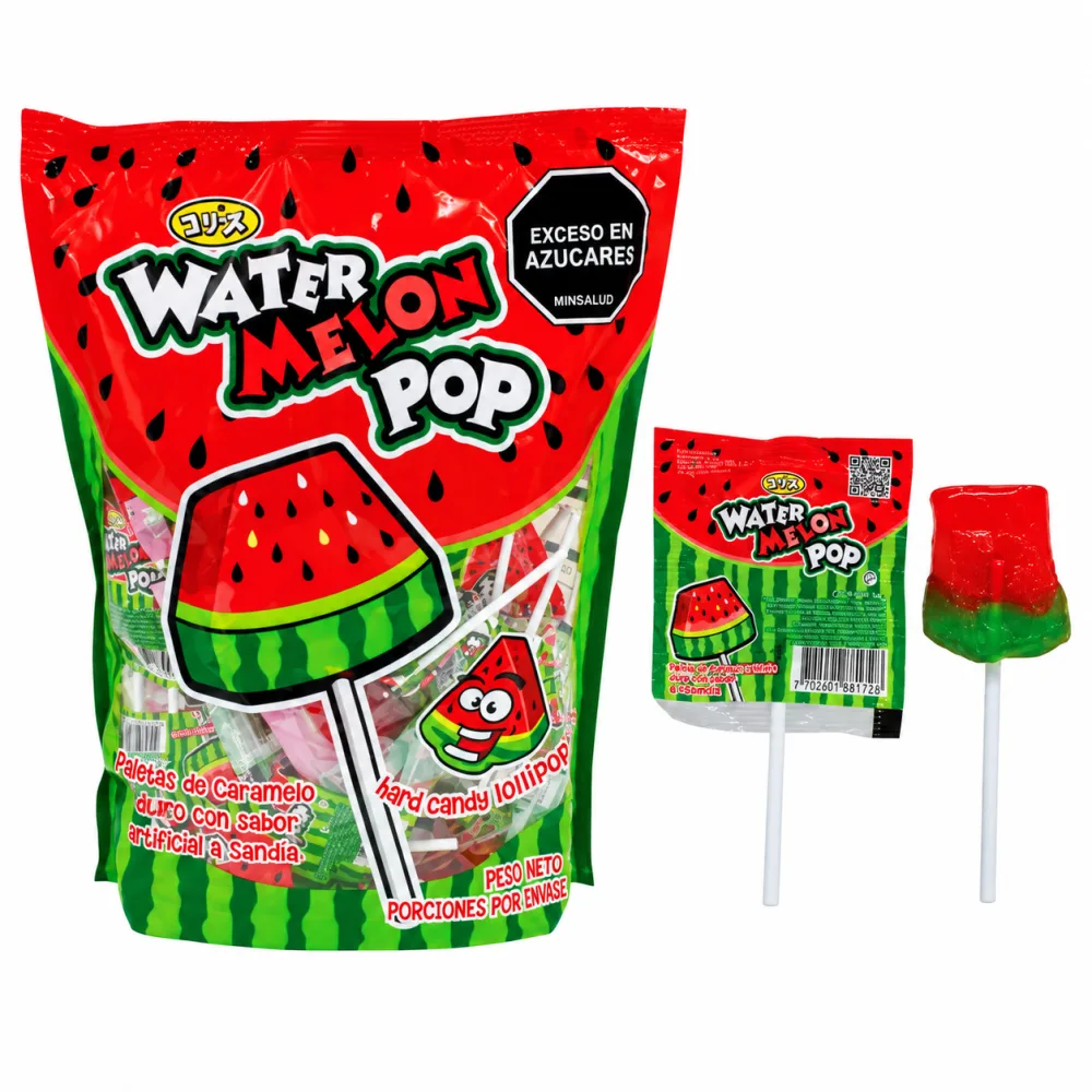 CHUPETA WATER MELON POP - SANDIA 700 GR POR 50
