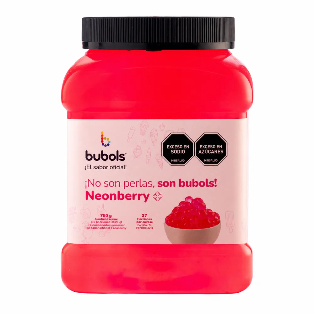 PERLAS BUBOLS NEONBERRY X 810 G