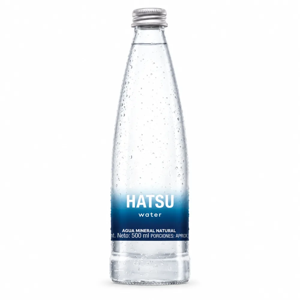 AGUA HATSU VIDRIO X 500 ML