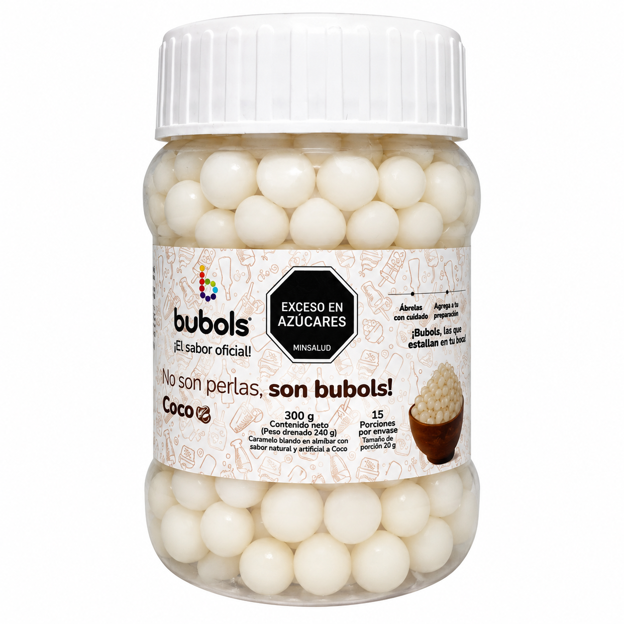 PERLAS BUBOLS COCO X 300 G
