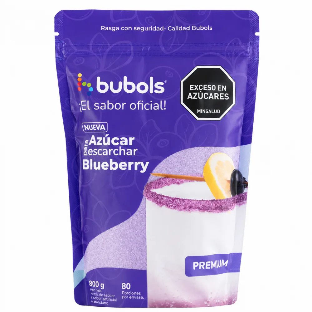 AZUCAR BUBOLS BLUEBERRY X 300 G