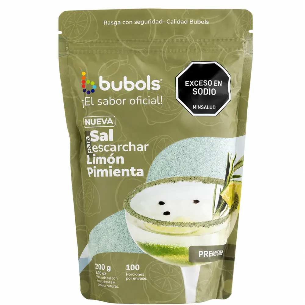 SAL LIMON PIMIENTA BUBOLS X 300 G