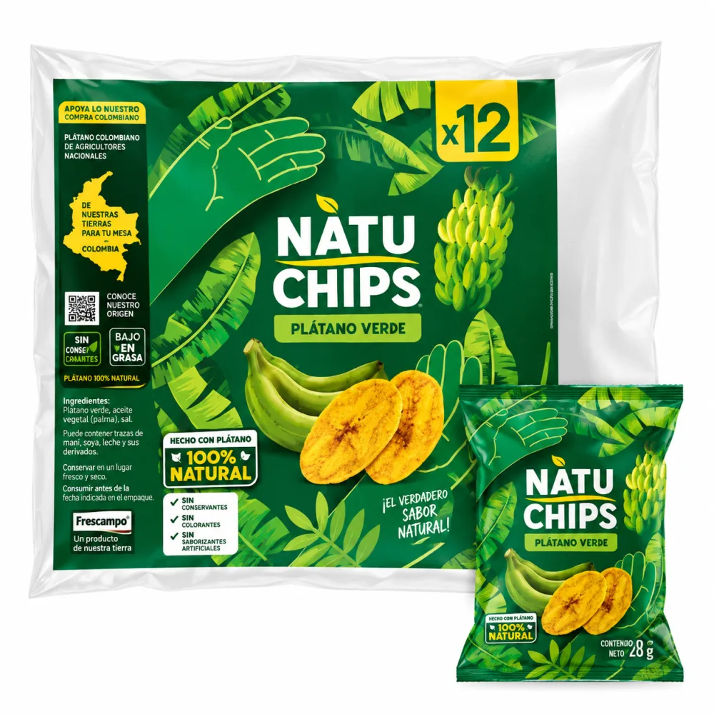 NATUCHIP VERDE * 28g X 12 und