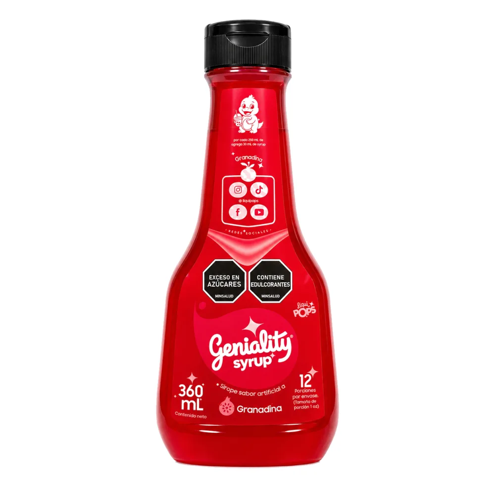 SIROPE GENIALITY GRANADINA X 360 ML