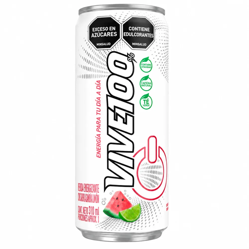 VIVE 100 SANDIA LIMON LATA X 310 ML