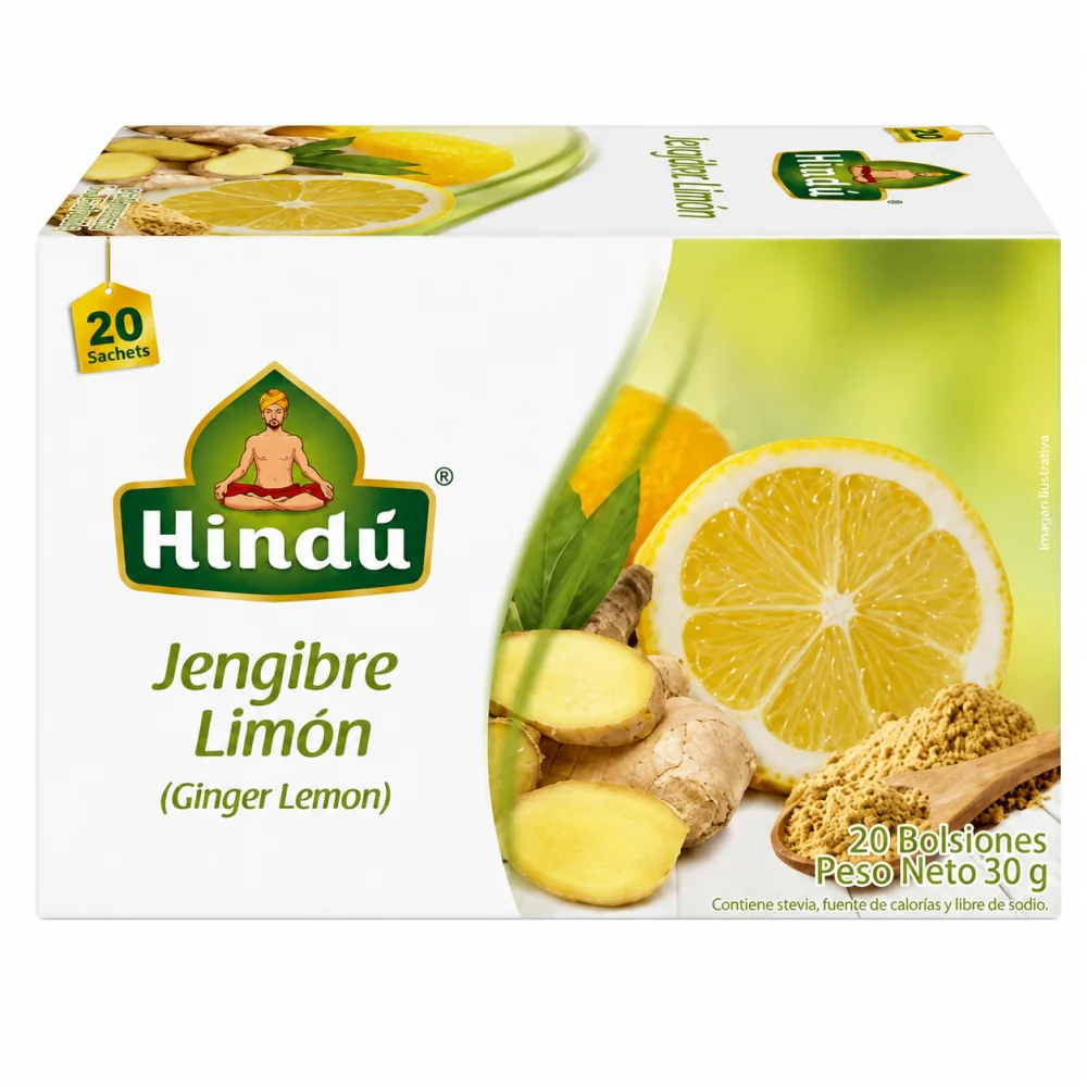 AROMATICA HINDU JENGIBRE LIMON X 20
