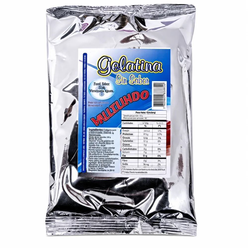 GELATINA SIN SABOR VALLELINDO 500 G
