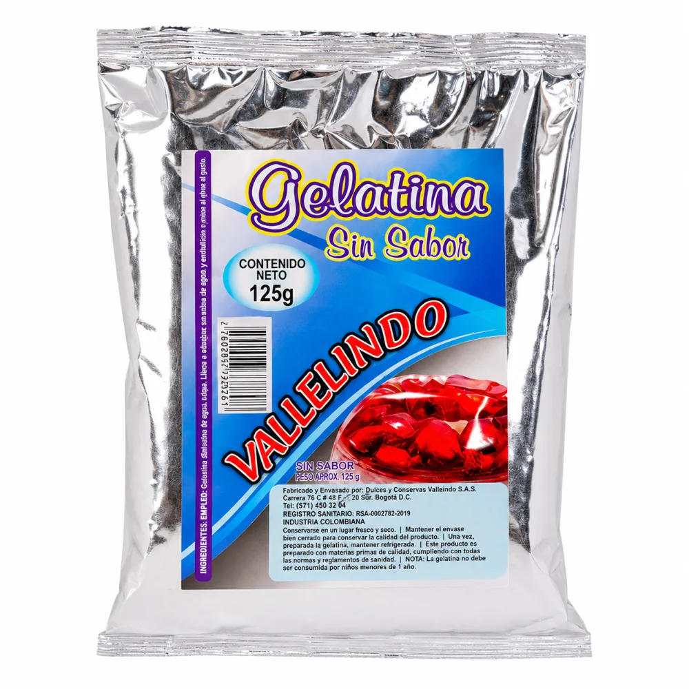 GELATINA SS VALLELINDO X 125 G
