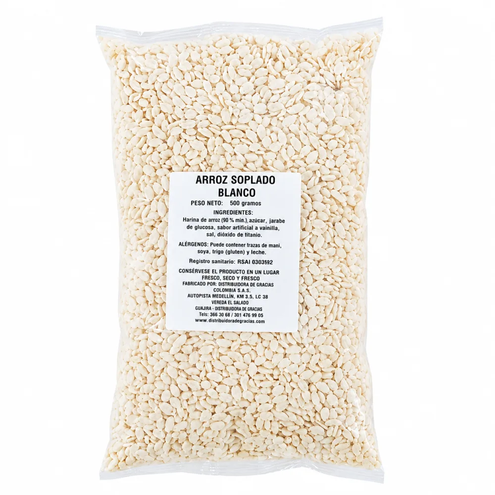 ARROZ SOPLADO BLANCO X 500 G
