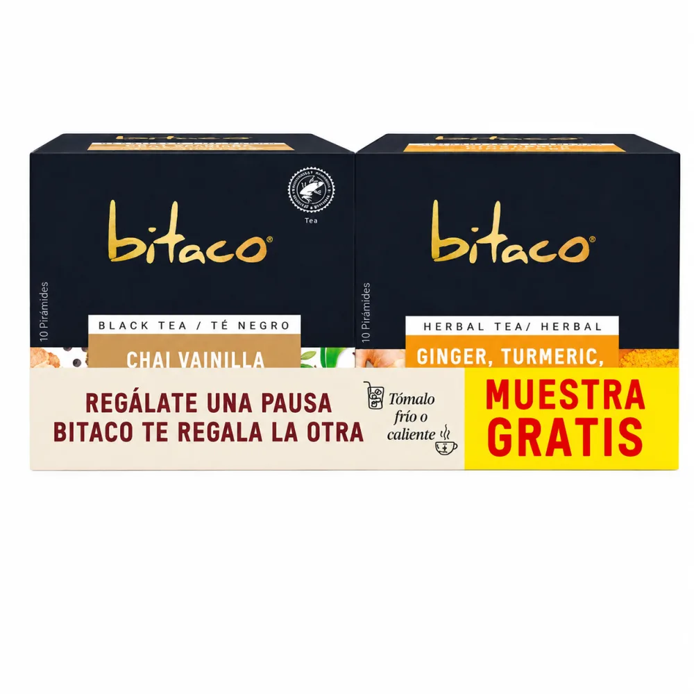 OFERTA BITACO CHAI VAINILLA + GINGER TURMERIC