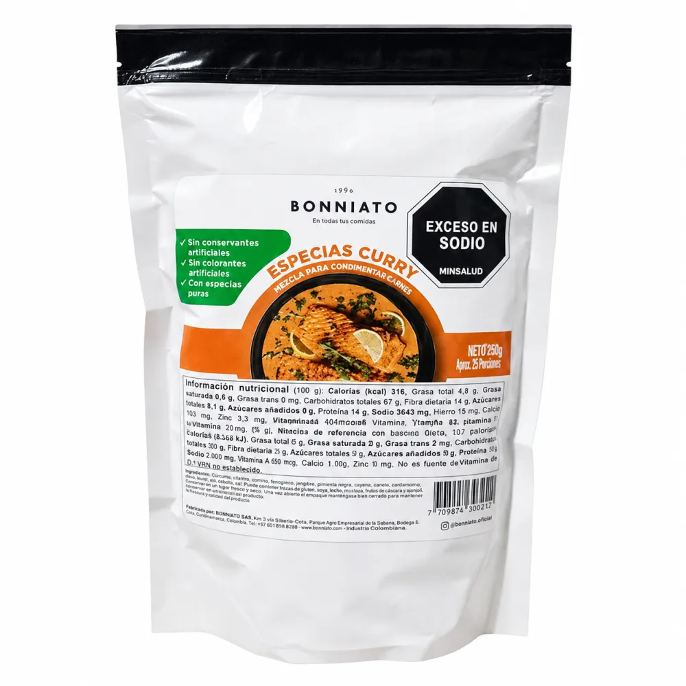 ESPECIAS CURRY BONNIATO X 500 G