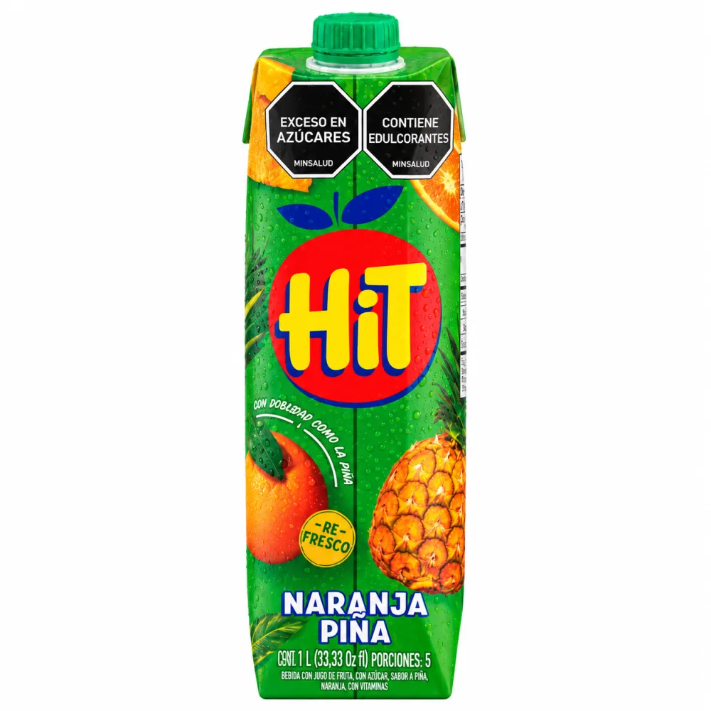 HIT NARANJA PIÑA TETRA X 1 L