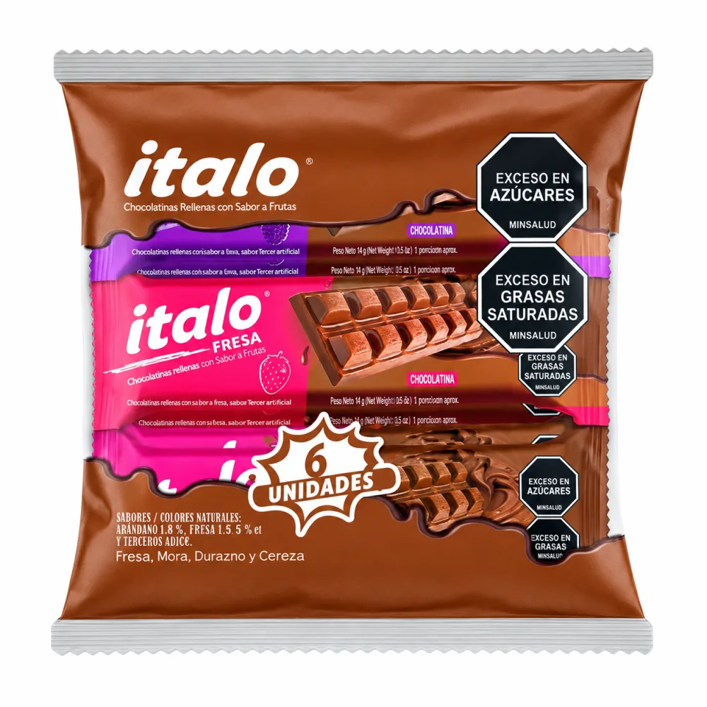 CHOCOLATINA ITALO RELLENA MEDIANA X 46 G