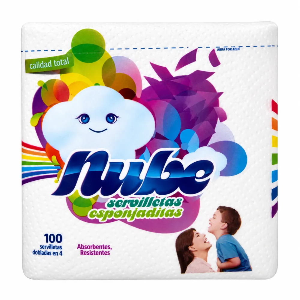 SERVILLETA NUBE X100 DOBLADAS