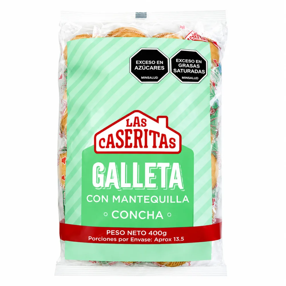 GALLETA CONCHA CASERITAS  X 400 G