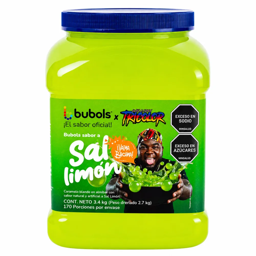 PERLAS BUBOLS SAL LIMON X 3400 G