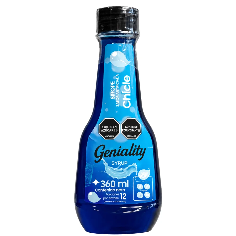 SIROPE GENIALITY CHICLE X 360 ML