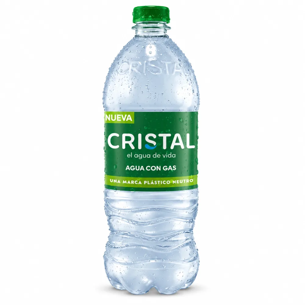 AGUA CRISTAL CON GAS X 1000 ML