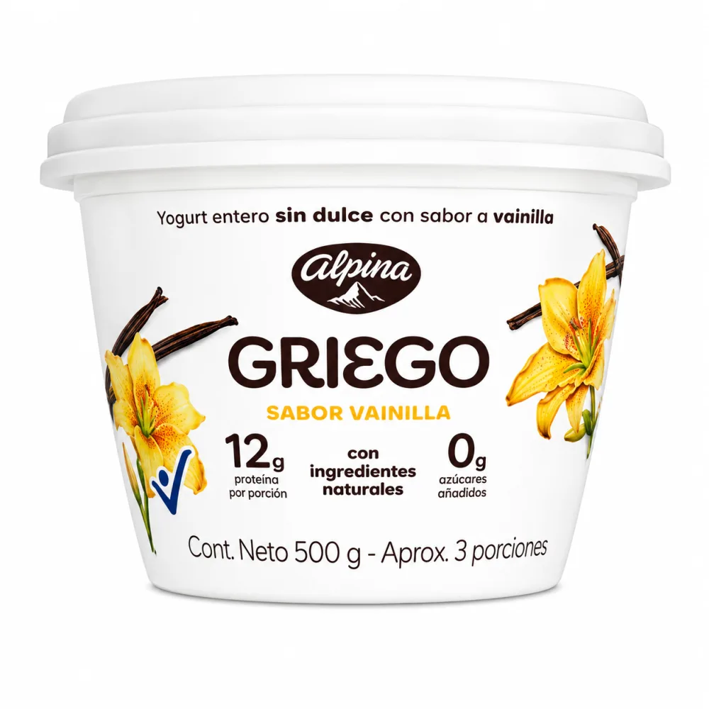 YOGURT GRIEGO VAINILLA X 500 ML