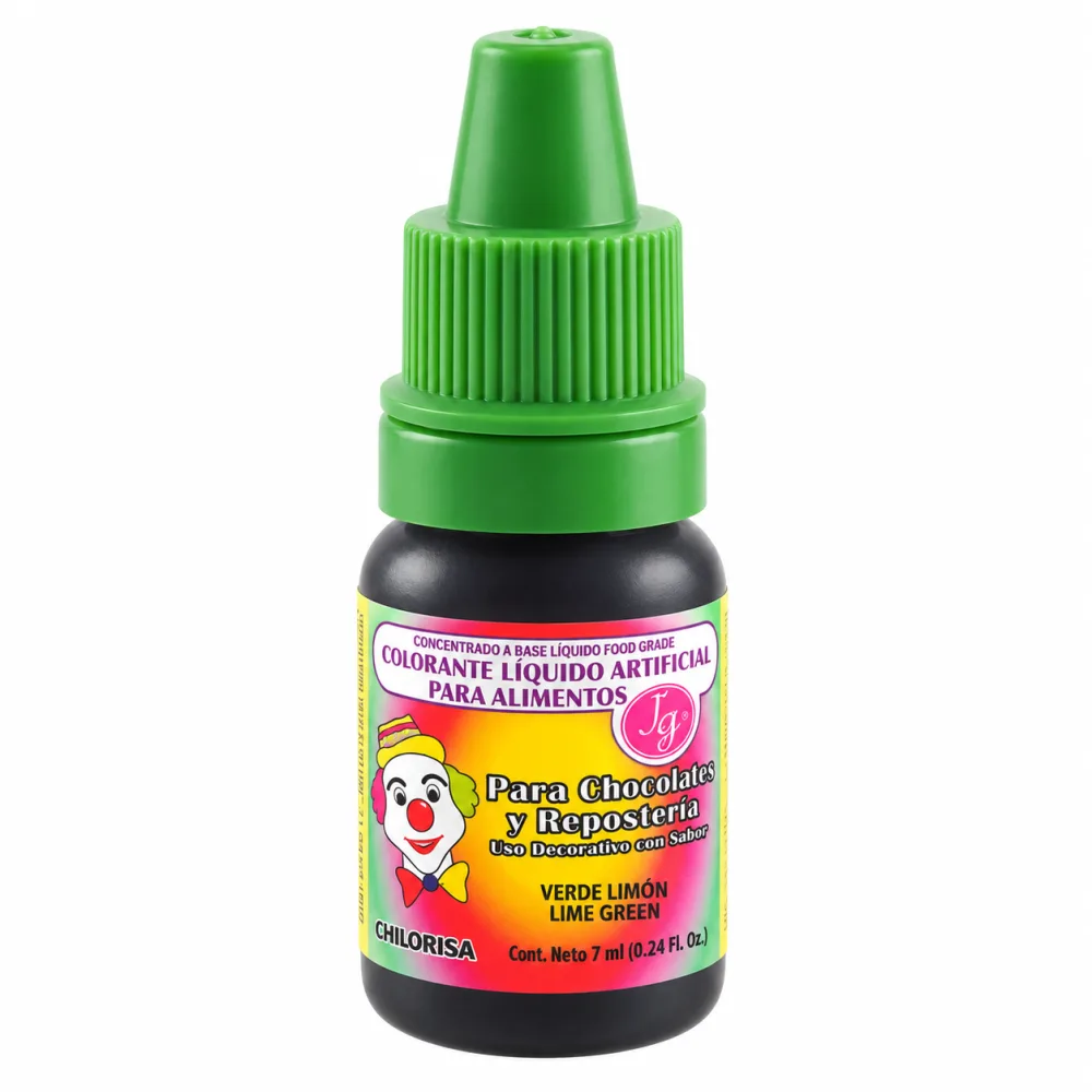 COLOR LIQUIDO JG VERDE LIMON X 7 ML