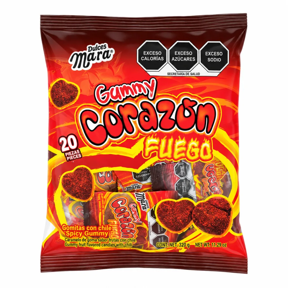 GUMY CORAZON FUEGO X 20 UND