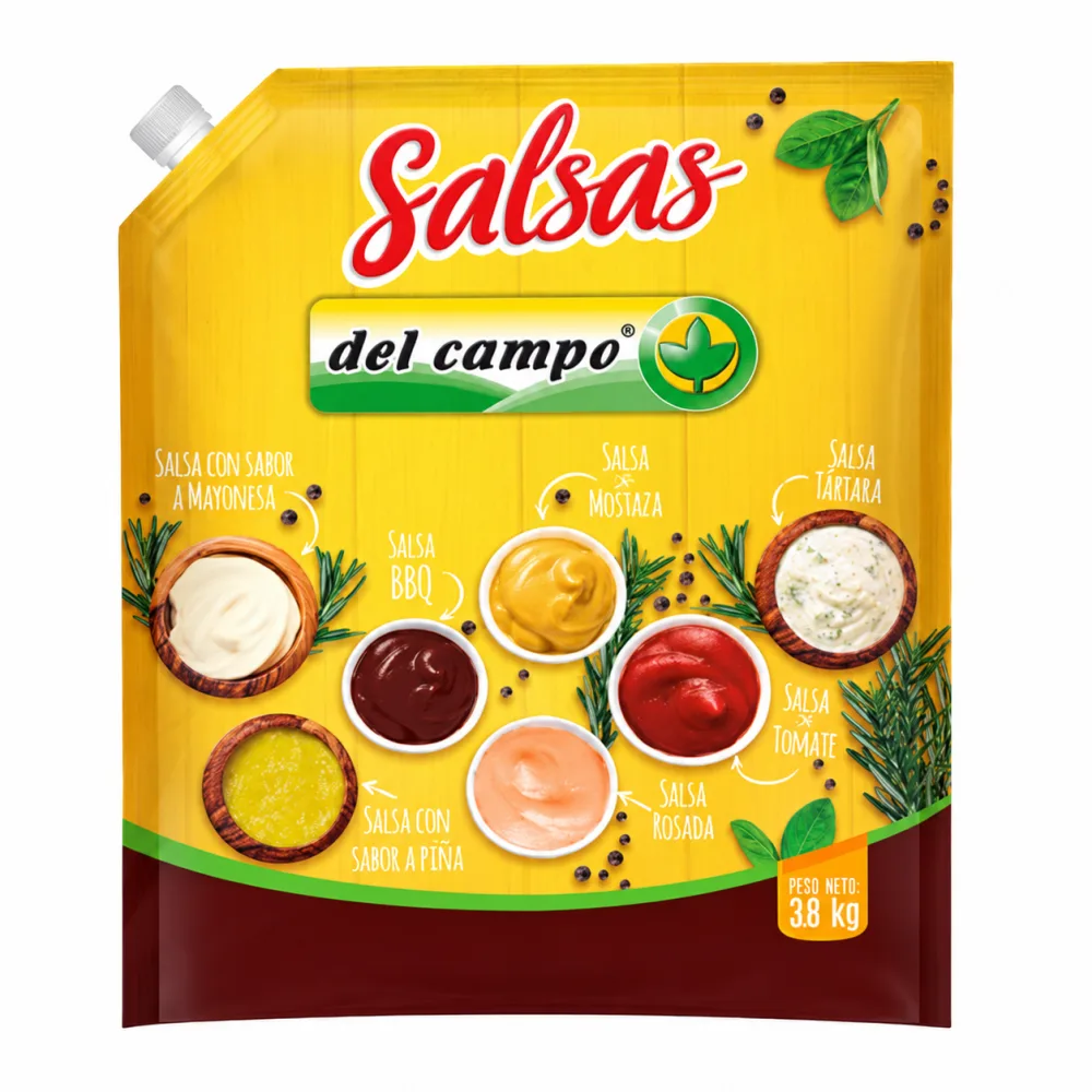 SALSA DE TOMATE DEL CAMPO 3800 G