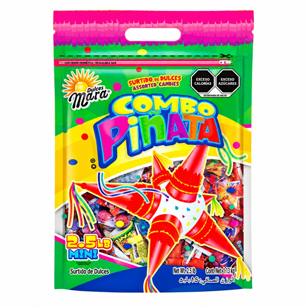 COMBO PIÑATA MARA FUEGO 2.5 LB