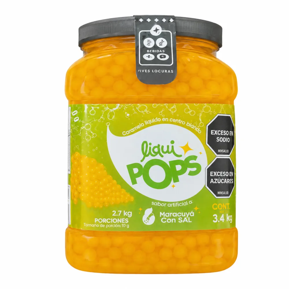 LIQUIPOPS MARACUYA CON SAL X 3400 GR