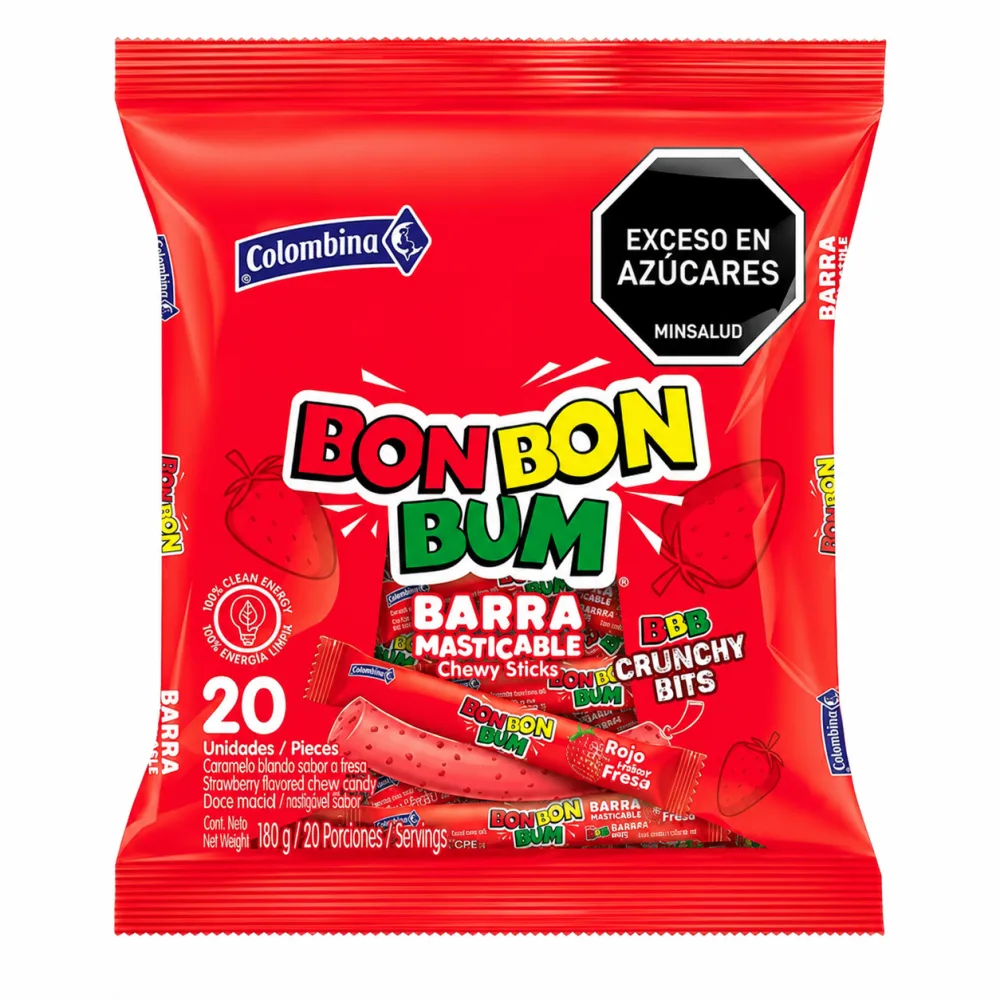 BONBONBUM BARRA ROJA X 40 UND