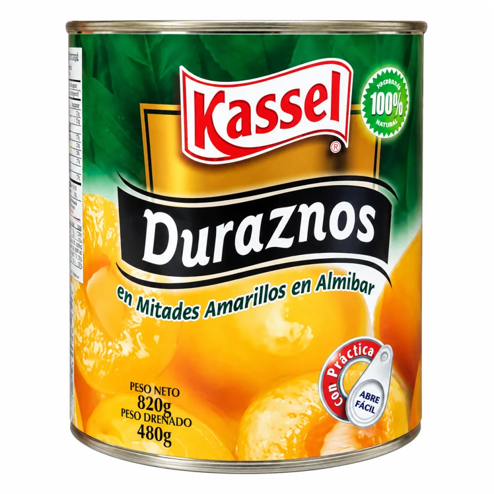 Durazno Kassel en Mitades 820 g