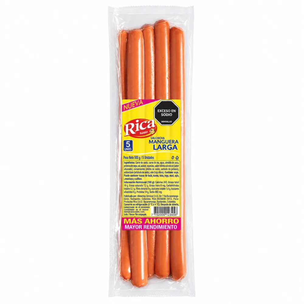 Salchicha Manguera Rica 500 g