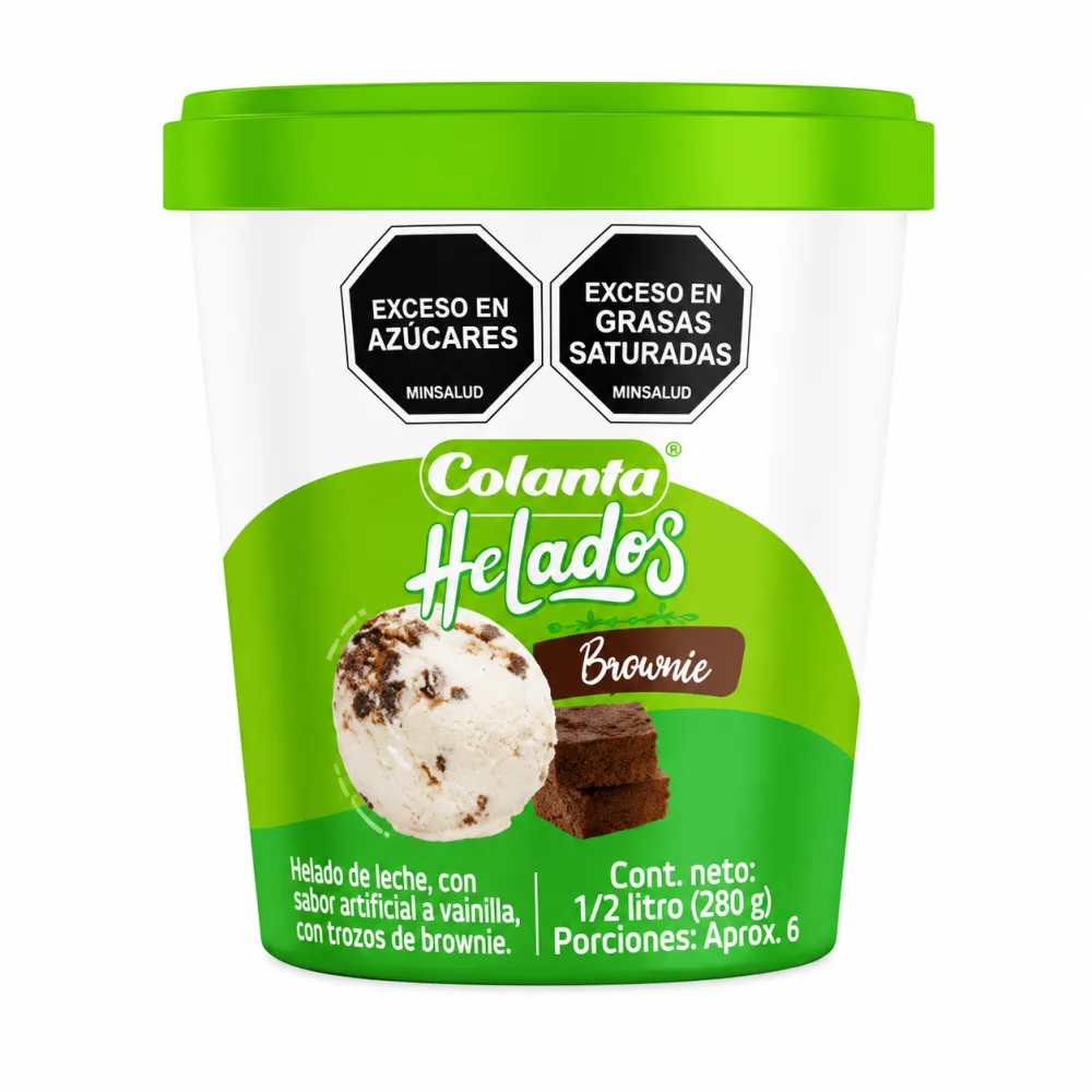 BROWNIE 1/2 LT HELADO COLANTA