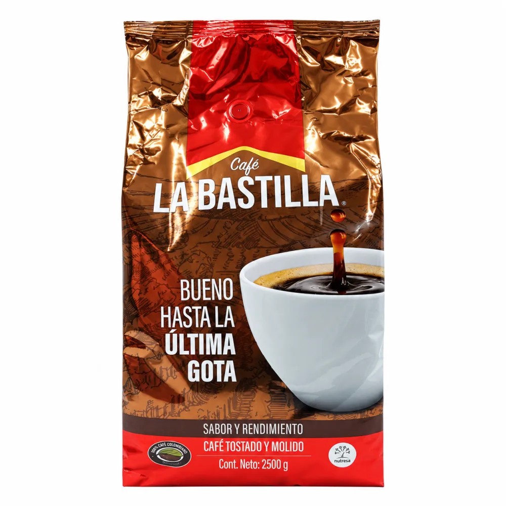 CAFE LA BASTILLA FUERTE X 2500