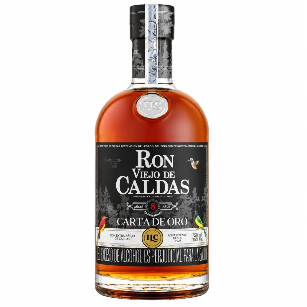 CALDAS 8 AÑOS CARTA DE ORO 750 ML