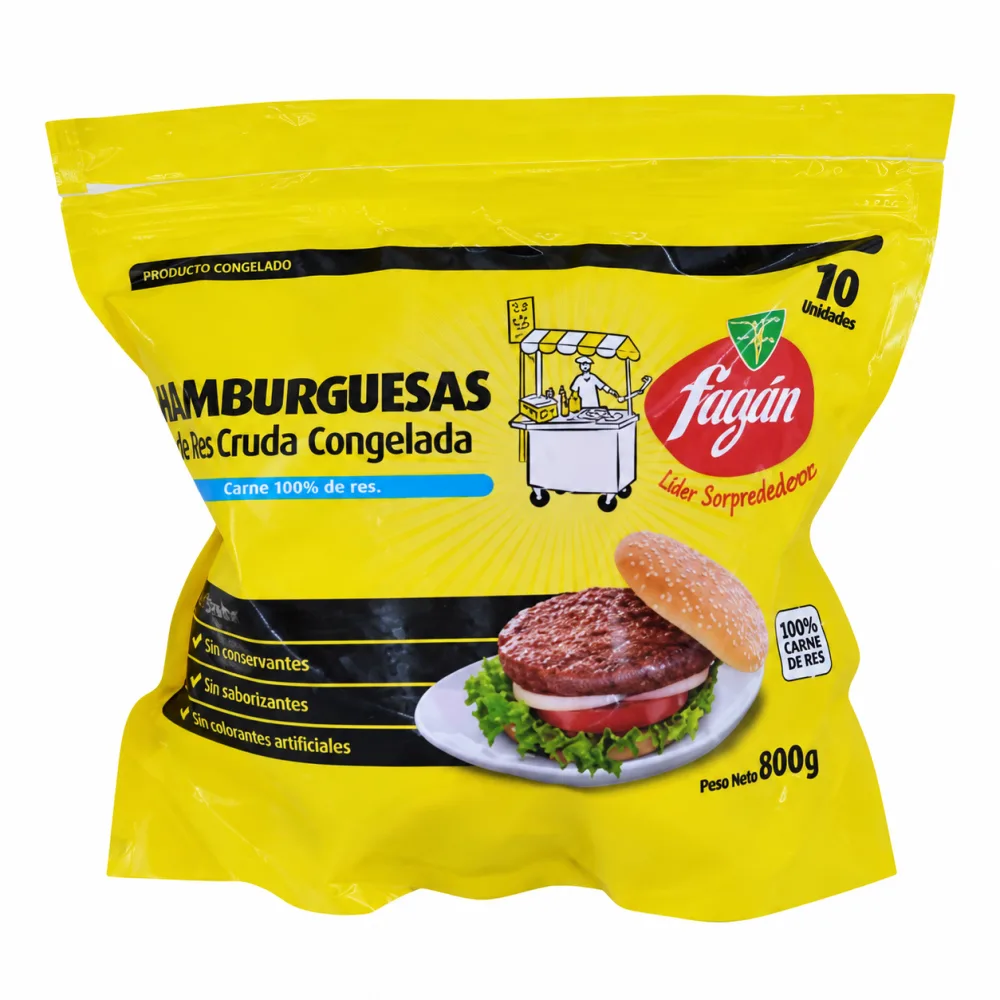 CARNE HAMB FAIZAN 900 GR * 10